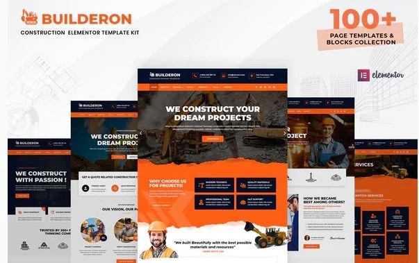 Builderon - Construction Elementor Template Kit