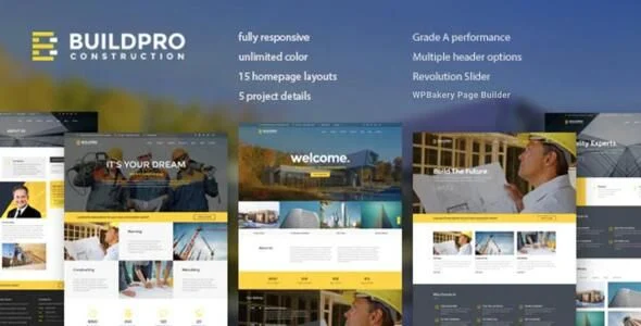 BuildPro - Business/ Building & Construction WordPress Theme