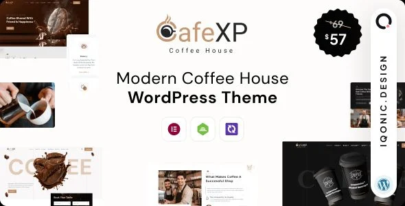 CafeXP - Restaurant & Cafe Shop WordPress Theme