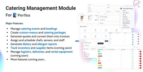 Catering Management Module for Perfex CRM
