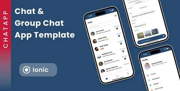 Chat & Group Chat App Template Ionic | Whatsapp Clone Ionic Template | ChatApp
