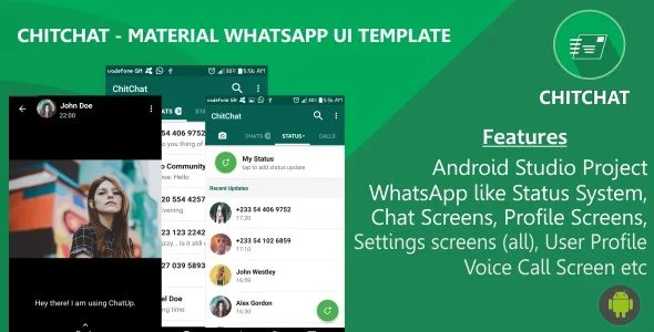 ChitChat - Material WhatsApp UI Template