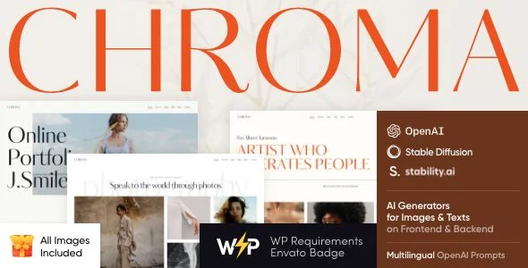 Chroma - Photography Portfolio WordPress Theme