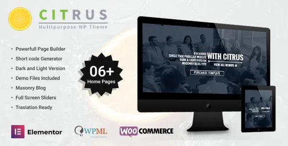 Citrus - One Page WordPress