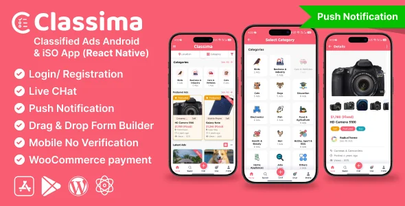 Classima - Classified ads Android & iOS App