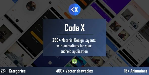 CodeX - Android Material UI Templates