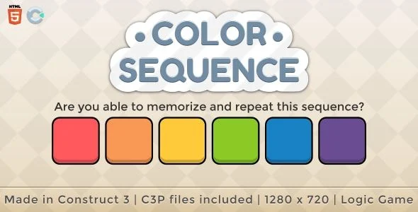 Color Sequence - HTML5 Memory game