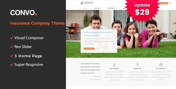 Convo - WP Theme for Business And Insurance