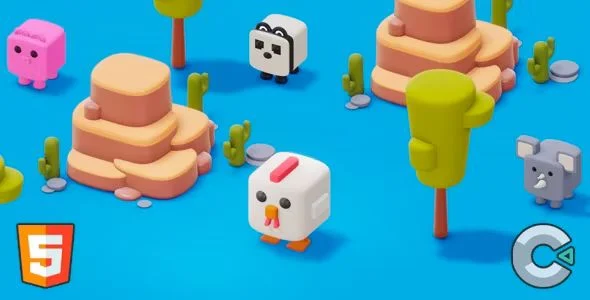 Crossy Chicken - (HTML5 Game - Construct 3)