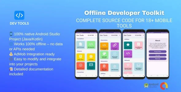 Developer Toolkit - Complete Source Code for 18+ Mobile Tools