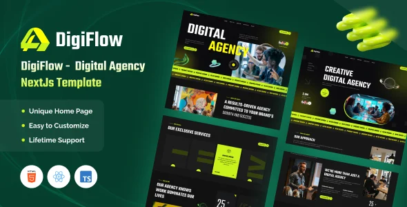 Digiflow - Digital Agency NextJs Template