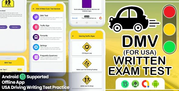 DMV Test - USA DMV Driving Test - Practice - US Driving Test - Road Signs - Driving Licence