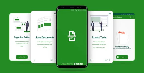 Documents Scanner App with Admob Ads (Auto edges detection)