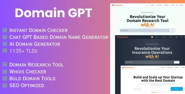 Domain GPT - AI Domain Name Generator - Domain Tools - 9 August 2024
