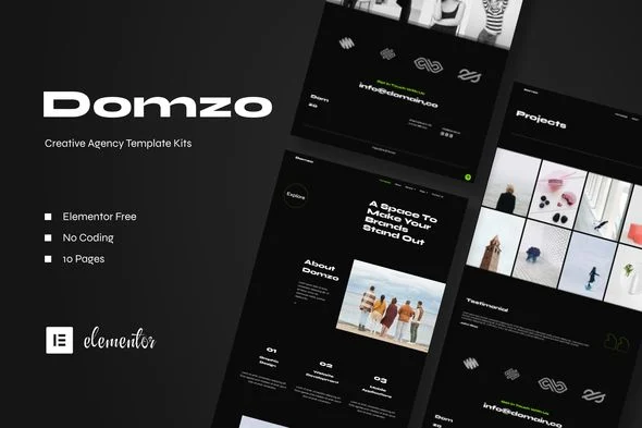 Domzo - Creative Agency Elementor Template Kit