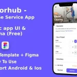 DoorHub ANDROID + IOS + FIGMA (Free) | UI Kit | Ionic | Home Service Provide