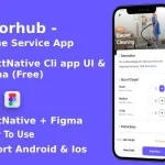 DoorHub ANDROID + IOS + FIGMA (Free) | UI Kit | ReactNative | Home Service Provide