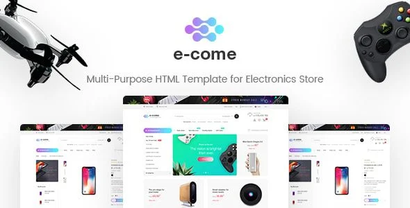 E-come - Multi-Purpose HTML Template for Electronics Store