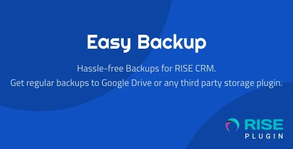 Easy Backup - Regular backups for RISE CRM