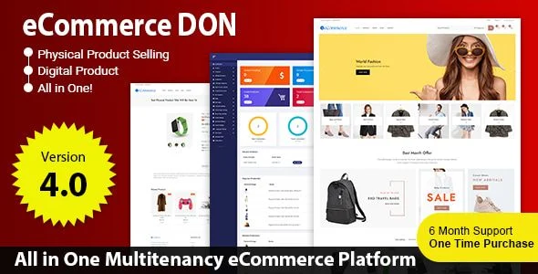 eCommerce DON - Multi tenancy Online Store Platform SAAS