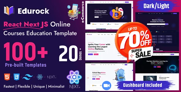 Edurock - React Next JS React Education Template.