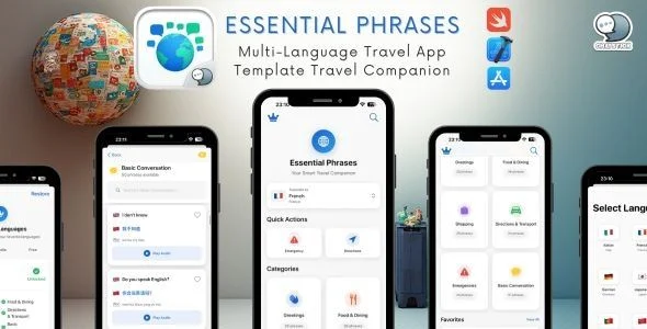 Essential Phrases - Multi-Language Travel iOS App Template