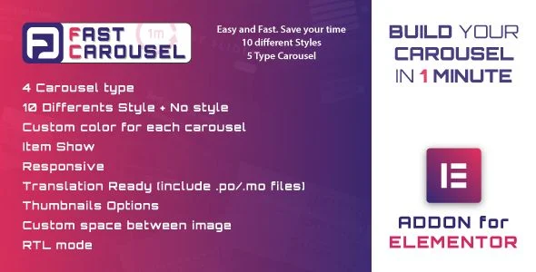 Fast Carousel for Elementor - WordPress Plugin