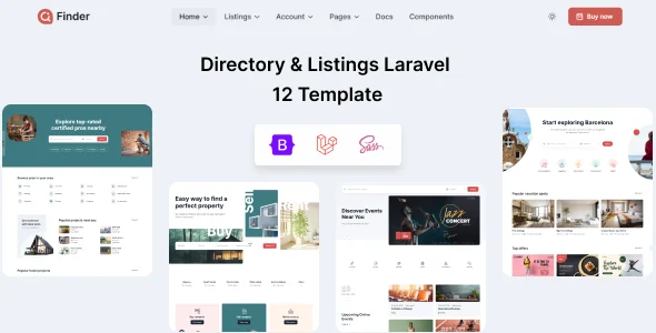 Finder - Laravel 12 Multipurpose Directory & Listing Template