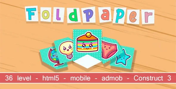 FoldPaper - html5, mobile (admob). Construct 3