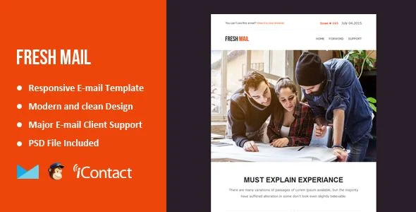 Fresh Mail - Responsive E-mail Template + Themebuilder Access