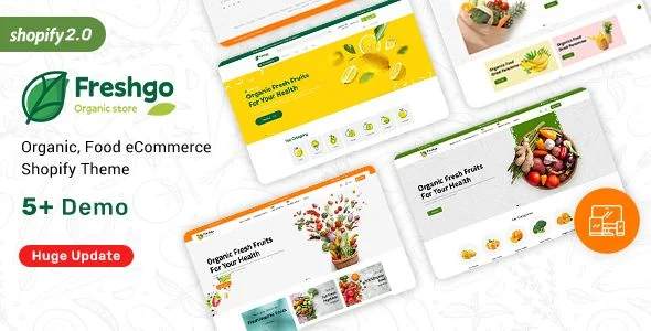 FreshGo - Organic & Supermarket Shopify Food Store