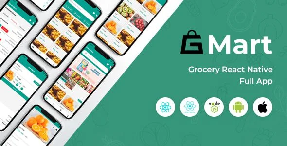 Gmart - E-commerce React Native App with React Admin and REST API