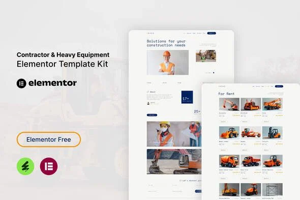 Goso - Contractor & Heavy Equipment Elementor Template Kit