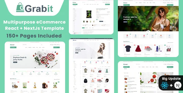 Grabit - Multipurpose eCommerce React + NextJs Template