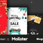Happy Mail 2 - Christmas Email Templates Set + Online Access
