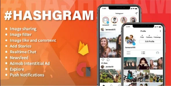 HashGram - Android Photo and Video sharing App