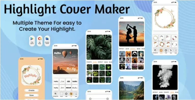 Highlight Cover Maker for IG - Story Maker - Logo Maker - Cover Highlights for Instagram