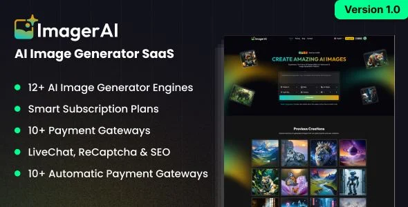 ImagerAI - AI Image Generator SaaS
