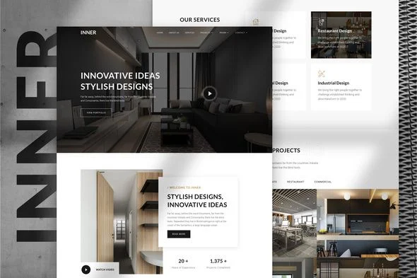 Inner - Interior Design & Architecture Template Kit