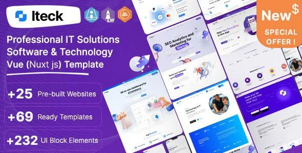 Iteck - Vue Software Technology Template