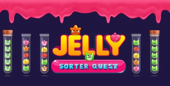 Jelly Sorter Quest - Unity 3D Puzzle Game with Admob Ads