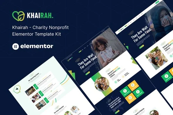 Khairah - NonProfit Charity Elementor Template Kit