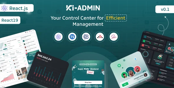 Ki-admin React + Typescript Admin Dashboard Template