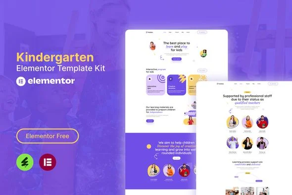 Kiddies - Kindergarten Elementor Template Kit