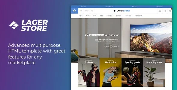 Lager - eCommerce HTML Template