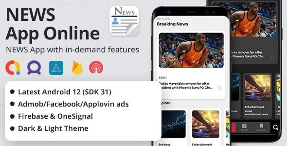 Latest News App (2.0 - UPDATE!) + Admob, Facebook, Applovin Ads
