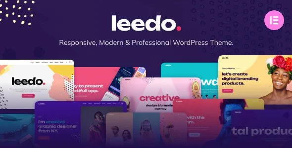 Leedo - Modern/ Colorful & Creative Portfolio WordPress Theme