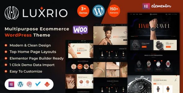 Luxrio - Jewellery & Fashion eCommerce WordPress Theme