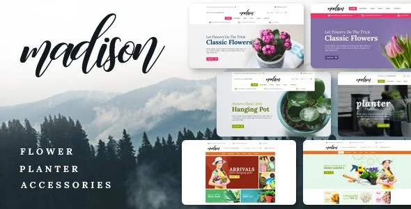 Madison - Flowers, Plant, Beauty, Gardening tools, Food store, Nursery Shopify Theme