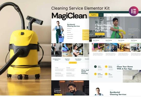 Magiclean - Cleaning Service Elementor Template Kit